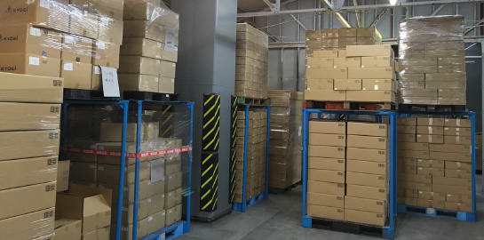 常時在庫による迅速な対応